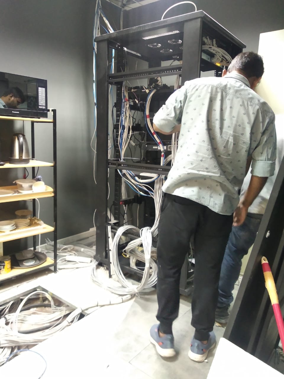 Server room structured cabling installation Dubai